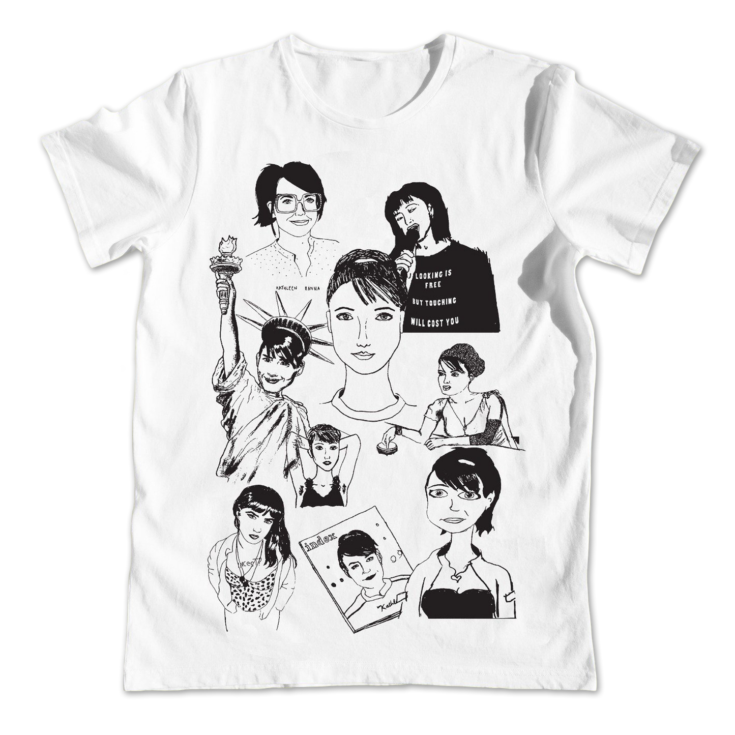 Kathleen Hanna - Many Faces T-shirt