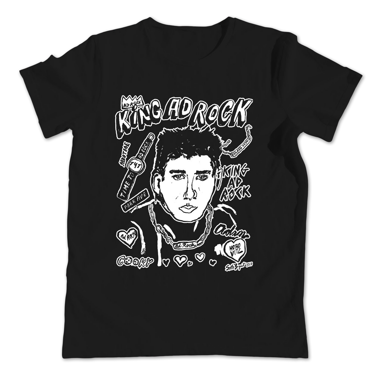 King Ad-Rock (Beastie Boys) Kids T-shirt or Onesie in Black